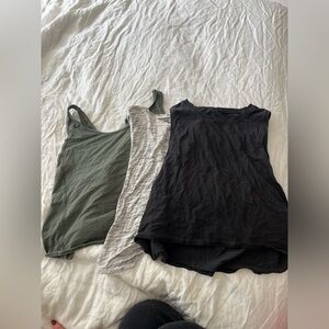 Set of 3 Lululemon crop tanks